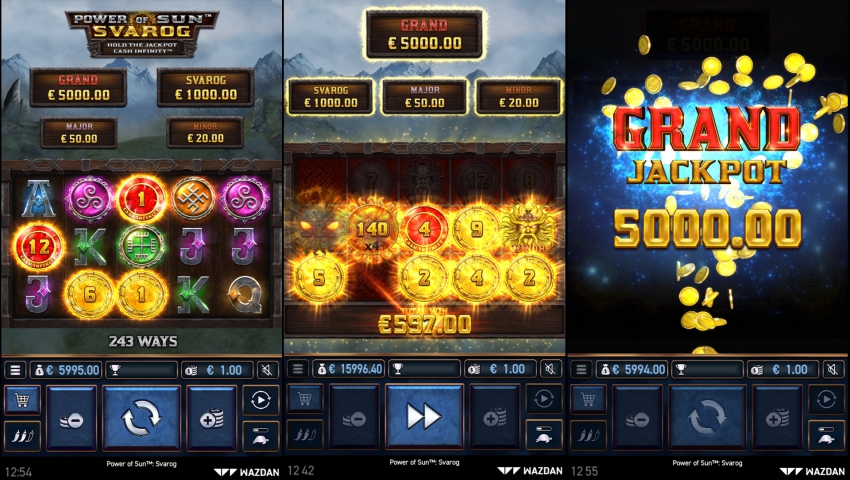 5 Reels, 243 ways to win