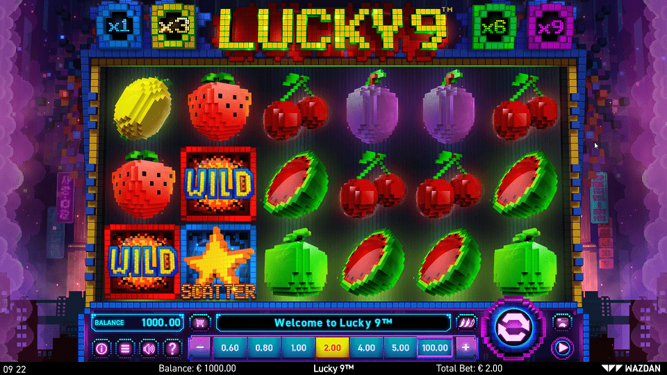 6 Reels, 20 Paylines