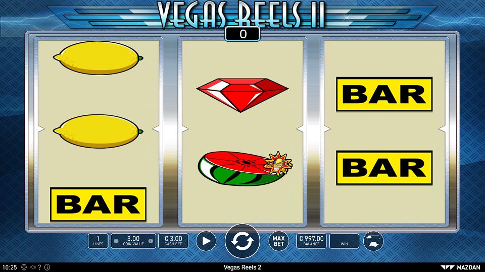 3 Reels, 1 Payline